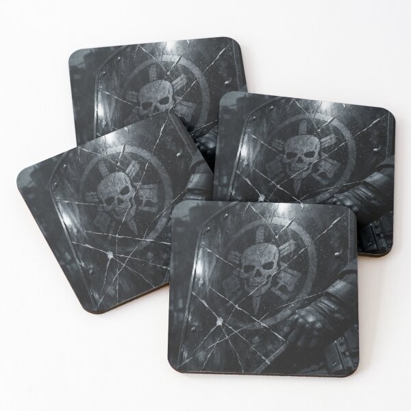 Item preview, Dark Tactical Shield Skull Emblem Military Cinema Poster designed and sold by Cine8.