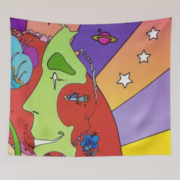 Item preview, peter max (55) - Peter Max Style Psychedelic Pop Art — Bold Colors Cosmic Retro 60s Print designed and sold by KirstenShShop.