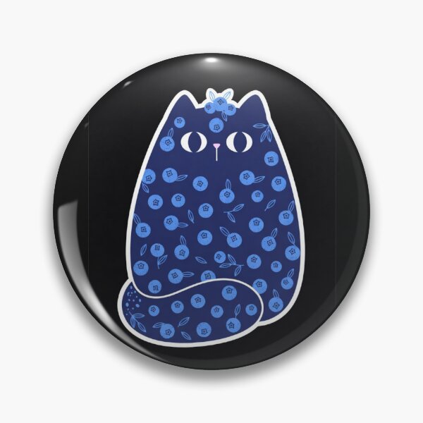 Artikelvorschau, Chunky Blueberry Scandinavian Folk Cat entworfen und verkauft von ZunZunArt.