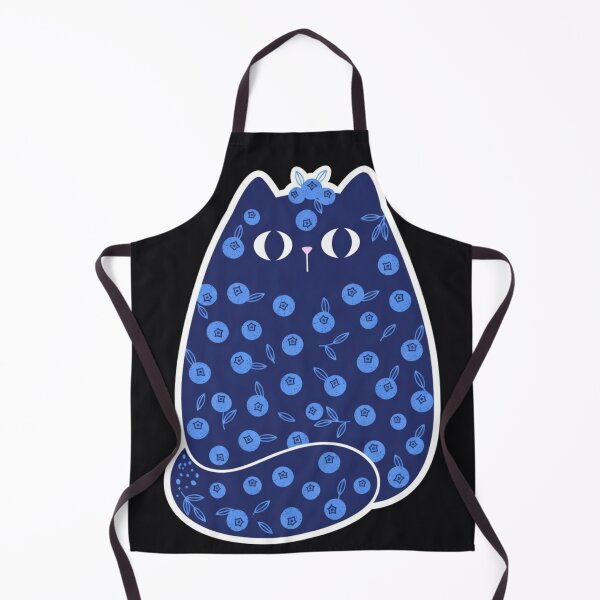 Item preview, Chunky Blueberry Scandinavian Folk Cat designed and sold by ZunZunArt.