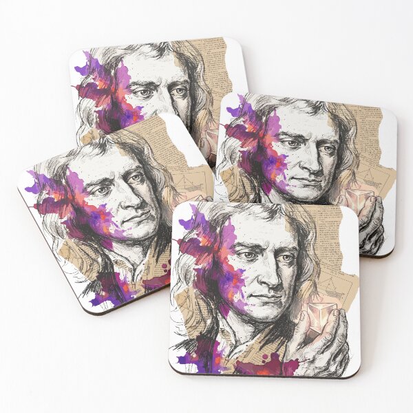 Item preview, Creative Portrait of Isaac Newton Scientific Prism designed and sold by Honu2025.
