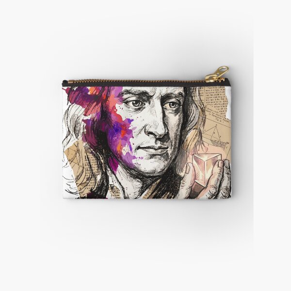 Item preview, Creative Portrait of Isaac Newton Scientific Prism designed and sold by Honu2025.