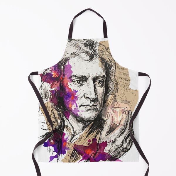 Item preview, Creative Portrait of Isaac Newton Scientific Prism designed and sold by Honu2025.