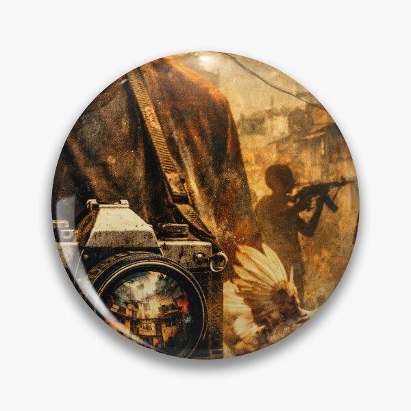 Item preview, Gritty Favela Camera Rio Chaos Brazilian Cinema Poster designed and sold by Cine8.