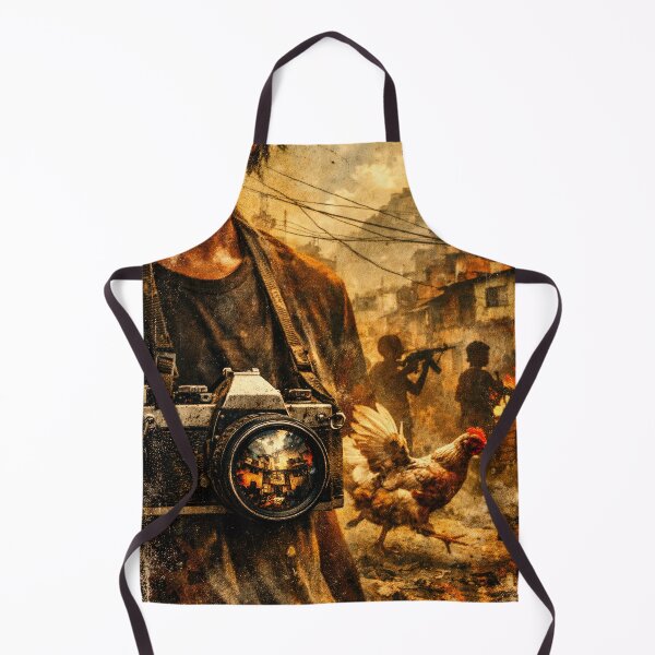 Item preview, Gritty Favela Camera Rio Chaos Brazilian Cinema Poster designed and sold by Cine8.