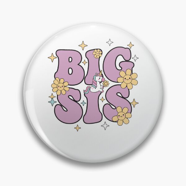 Item preview, Gender reveal Big Sis big sister baby shower team designed and sold by LuminOrb.