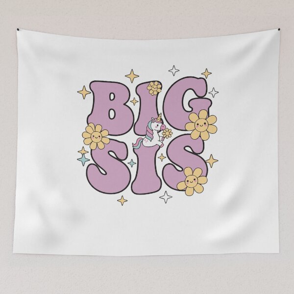 Item preview, Gender reveal Big Sis big sister baby shower team designed and sold by LuminOrb.
