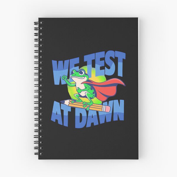 Item preview, We Test At Dawn Funny Frog Test Day designed and sold by Rafael Bee.