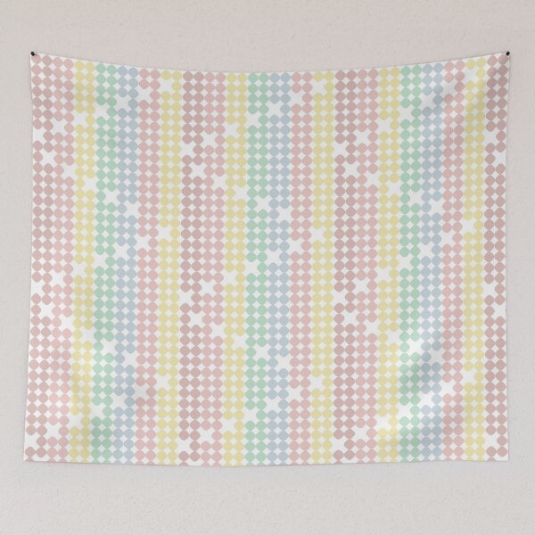 Item preview, Soft Pastel Stitched Stripe Decor | Textured Geometric Pattern designed and sold by Mellowtint Studio.