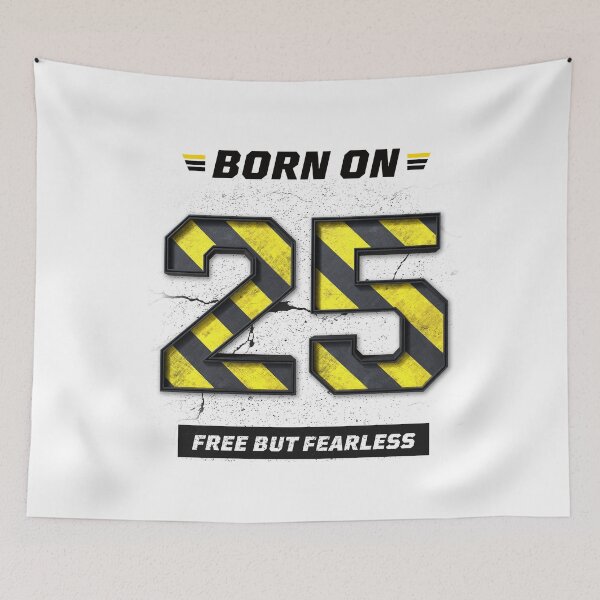 Item preview, 25th Birthday Shirt – Free But Fearless Graphic Tee, Bold Streetwear, Born in 2000 designed and sold by amareshdas008.