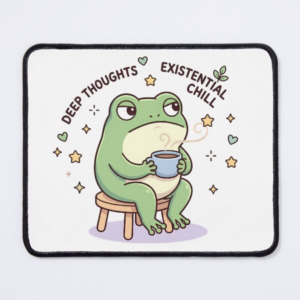 Item preview, Sad Frog Coffee Cartoon designed and sold by MzulhilmiZam.