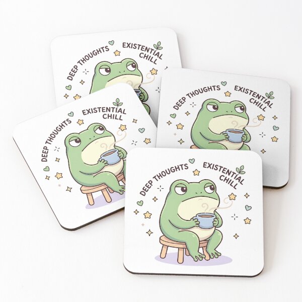 Item preview, Sad Frog Coffee Cartoon designed and sold by MzulhilmiZam.