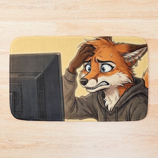Item preview, Fox on computer designed and sold by The King's general goods.