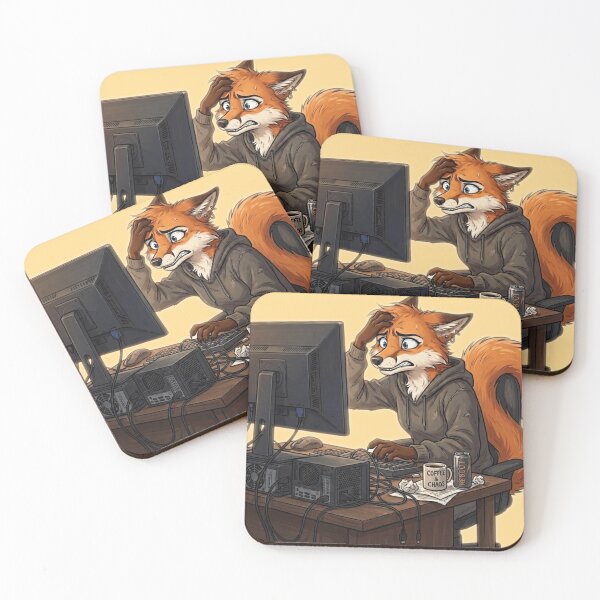 Item preview, Fox on computer designed and sold by The King's general goods.