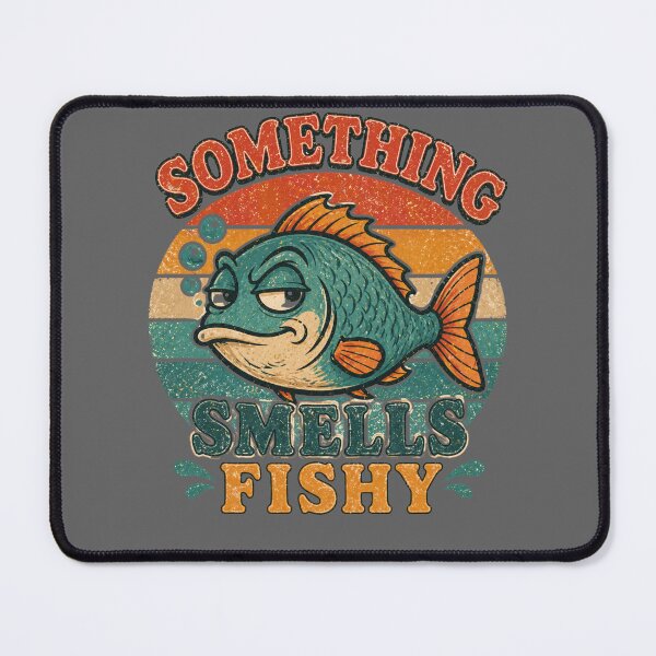 Item preview, Smells Fishy Fish Retro Fishing graphic designed and sold by byaga.