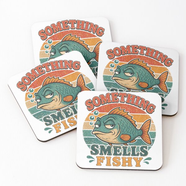 Item preview, Smells Fishy Fish Retro Fishing graphic designed and sold by byaga.