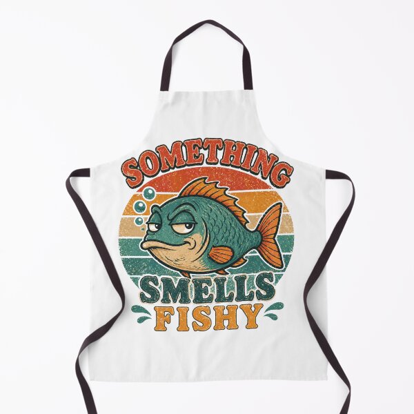 Item preview, Smells Fishy Fish Retro Fishing graphic designed and sold by byaga.