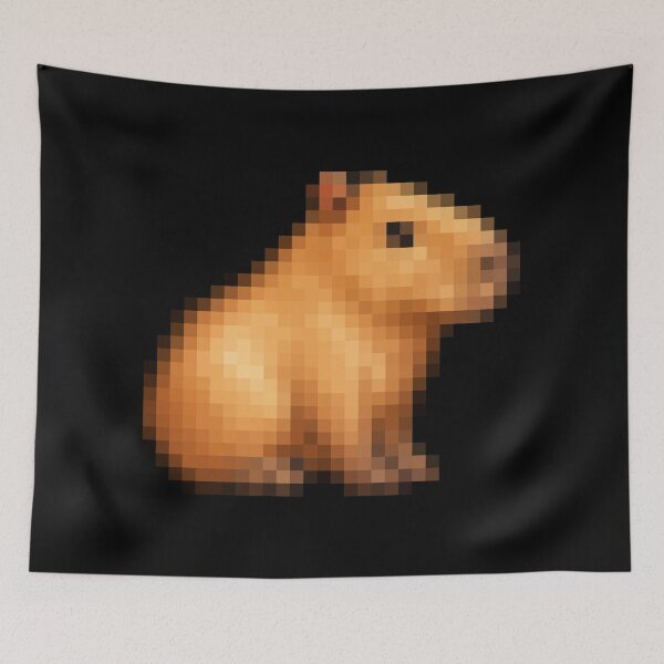 Item preview, Pixel Capybara Cute Retro Game Animal designed and sold by trajeado14.