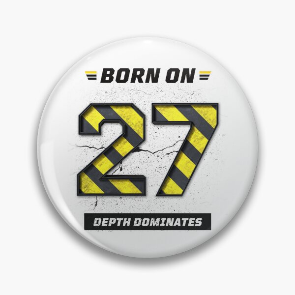 Item preview, Born on 27th Shirt – Depth Dominates Graphic Tee, Minimal Mindset Streetwear, Birthday Date Design designed and sold by amareshdas008.