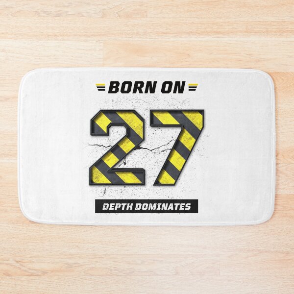 Item preview, Born on 27th Shirt – Depth Dominates Graphic Tee, Minimal Mindset Streetwear, Birthday Date Design designed and sold by amareshdas008.