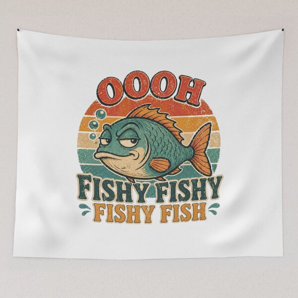 Item preview, Fishy Fish Retro Fishing graphic designed and sold by byaga.