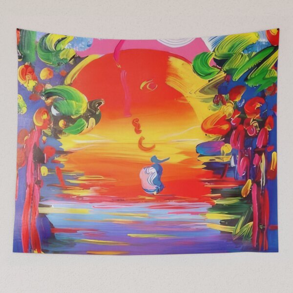 Item preview, peter max (73) - Peter Max Style Psychedelic Pop Art — Bold Colors Cosmic Retro 60s Print designed and sold by KirstenShShop.