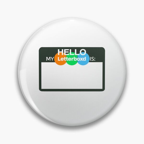 Item preview, Letterboxd Nametag designed and sold by SquidInk Stickers.