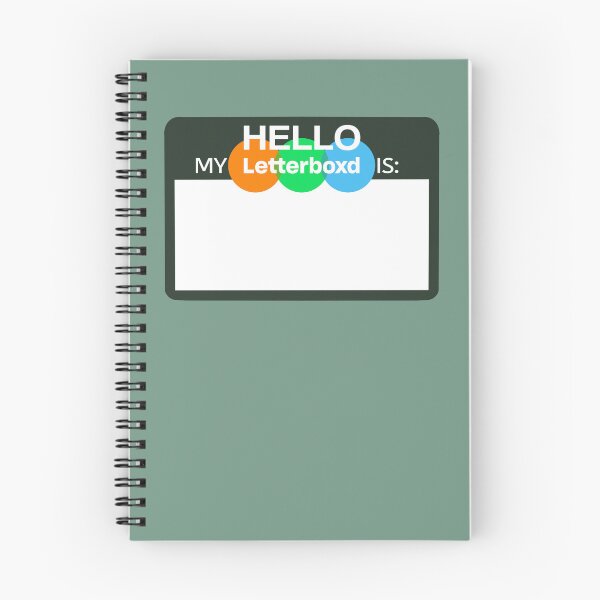 Item preview, Letterboxd Nametag designed and sold by SquidInk Stickers.