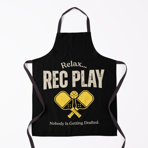 Item preview, Relax Rec Play Nobody Getting Drafted Pickleball Humor designed and sold by FreshVibe Prints.