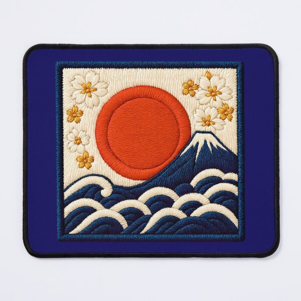 Item preview, Rising Sun & Mount Fuji Embroidered Patch Design  designed and sold by Brighton001.