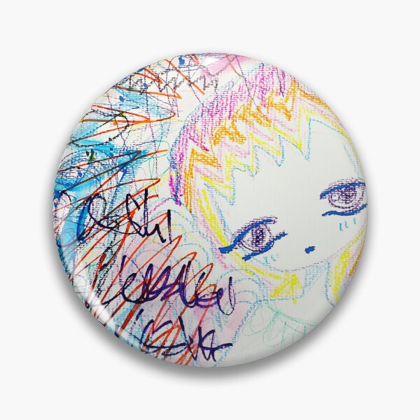 Item preview, Chaotic Manga Scribble Portrait – Mixed Media Art designed and sold by Kaya10Studio.