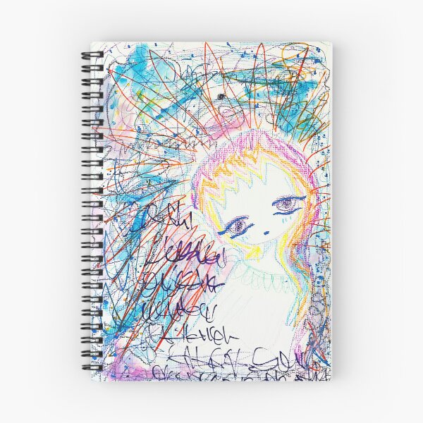 Item preview, Chaotic Manga Scribble Portrait – Mixed Media Art designed and sold by Kaya10Studio.