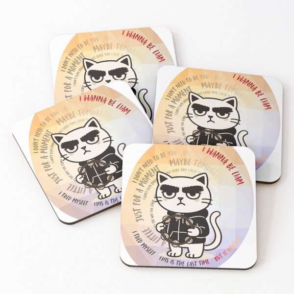 Item preview, I Wanna Be Liam Cat – Cool Rock Cat with Tambourine designed and sold by mica66design.