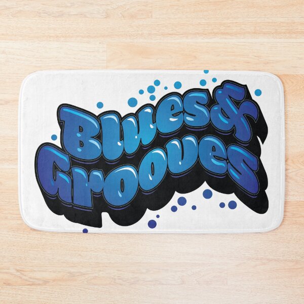 Item preview, Blues & Grooves Wavy Lettering designed and sold by wickedpretty.