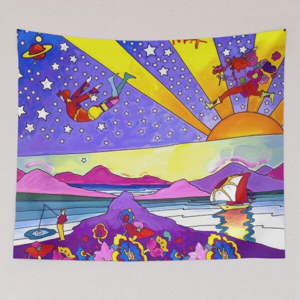 Item preview, peter max (83) - Peter Max Style Psychedelic Pop Art — Bold Colors Cosmic Retro 60s Print designed and sold by KirstenShShop.