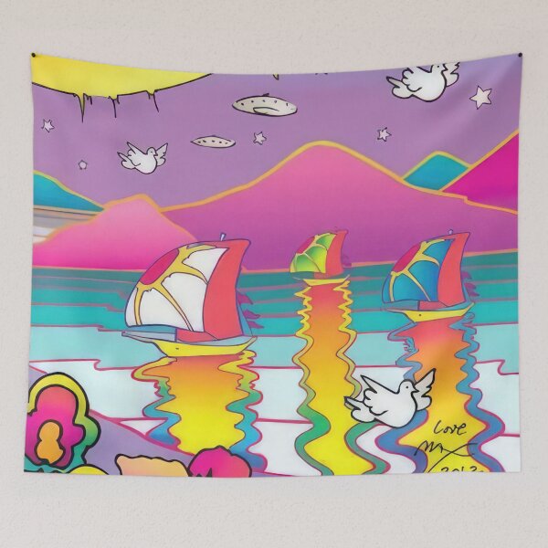 Item preview, peter max (84) - Peter Max Style Psychedelic Pop Art — Bold Colors Cosmic Retro 60s Print designed and sold by KirstenShShop.