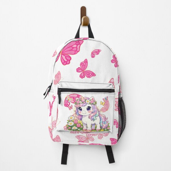 Item preview, Tiny Unicorn & Butterfly Magic Backpack designed and sold by Black Signal.