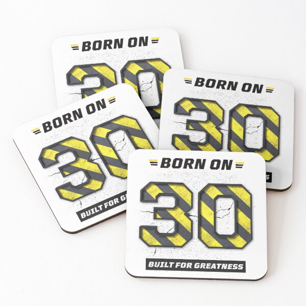 Item preview, Born on 30th Shirt – Built for Greatness Tee, Motivational Streetwear, Birthday Date Graphic T-Shirt designed and sold by amareshdas008.
