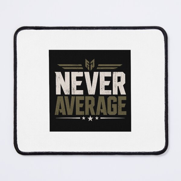Item preview, Never Average Bold Motivational Streetwear Tactical Design designed and sold by DarioTactical.