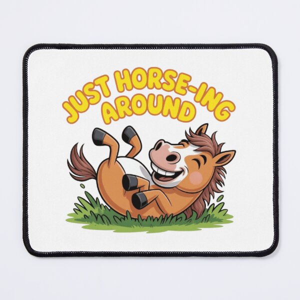 Item preview, Just Horse-ing Around Cartoon designed and sold by KAVRAO.
