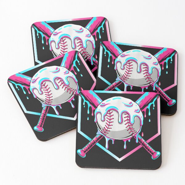 Item preview, Vibrant Baseball Drip Art designed and sold by manmoo.