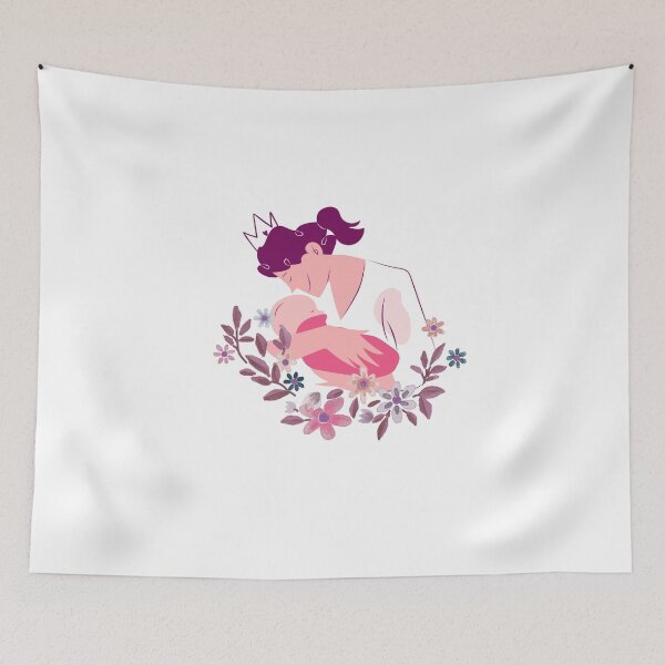 Item preview, Mother Holding Baby – Gentle Minimalist Design designed and sold by gluxdesing.