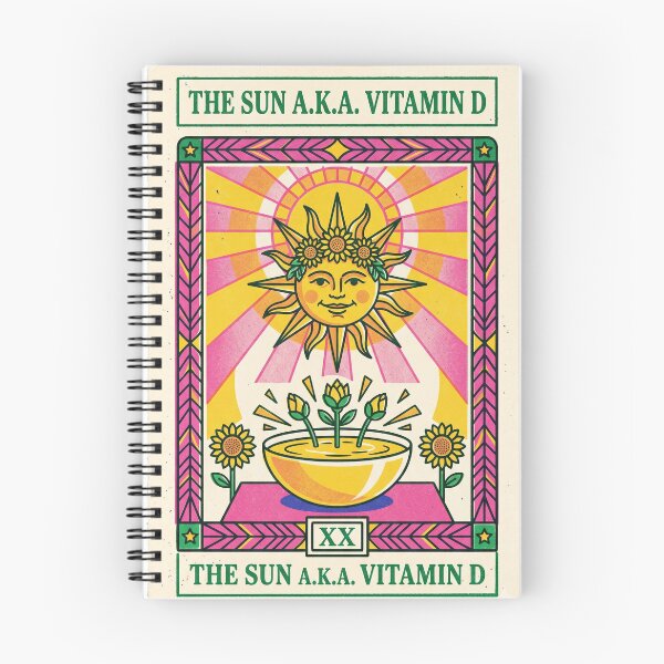 Item preview, The Sun Tarot Vitamin D Wellness Art designed and sold by 21 Tulips.