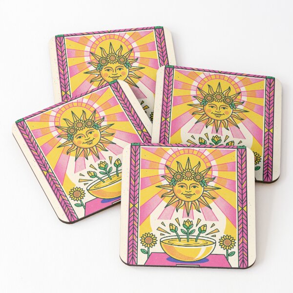 Item preview, The Sun Tarot Vitamin D Wellness Art designed and sold by 21 Dragonflies.
