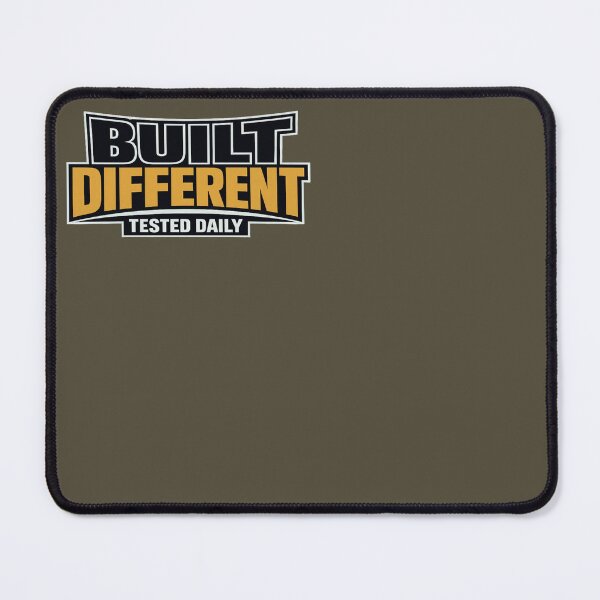 Item preview, Built Different Tested Daily – Bold Yellow Edition designed and sold by SilentPowerArt.