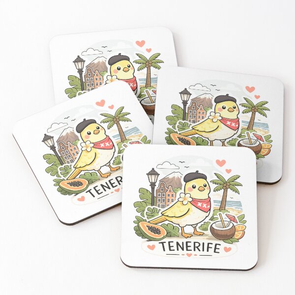 Item preview, Cute Tenerife Canary Bird Sticker – Tropical Canary Islands Design designed and sold by ZYNORAworld.