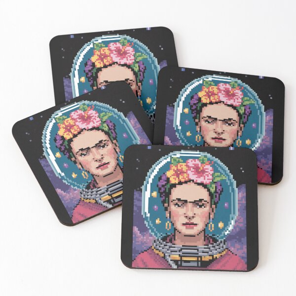 Item preview, Frida Kahlo in Space Pixel Art designed and sold by Enea Kelo.