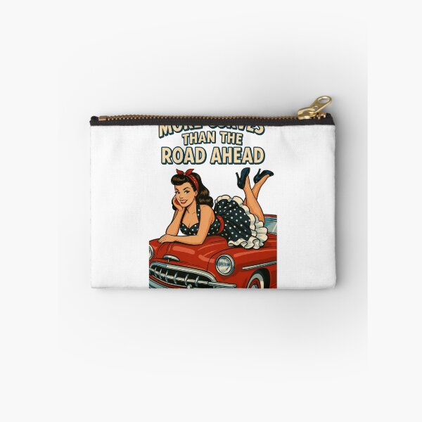 Item preview, Rockabilly Pin-Up: More Curves Than The Road Ahead designed and sold by Pineapple-Tree.