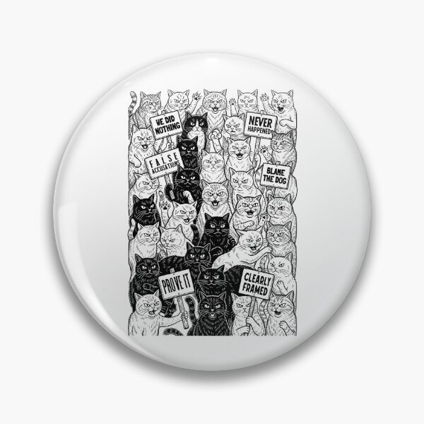 Item preview, Protest Cats Funny Cat Lover Mostly Innocent Feline March designed and sold by GrandeDuc.