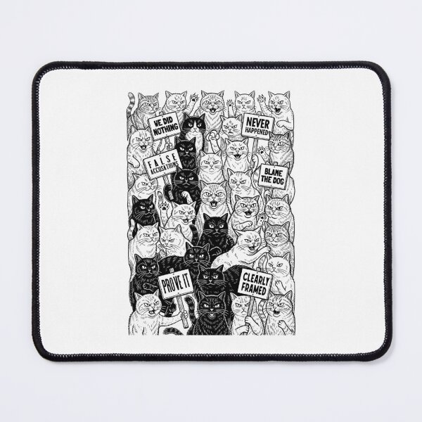 Item preview, Protest Cats Funny Cat Lover Mostly Innocent Feline March designed and sold by GrandeDuc.